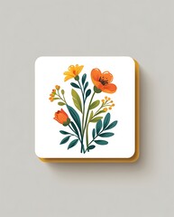 Wall Mural - A Vibrant Bouquet of Orange and Yellow Flowers