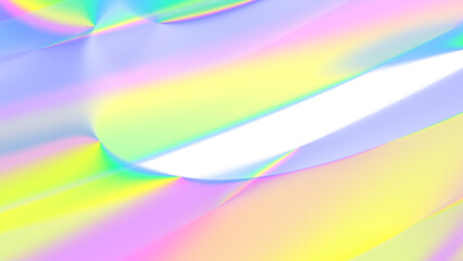Aufkleber - Captivating Abstract Pastel Swirls and Colorful Hues Set in a Beautiful Soft Light