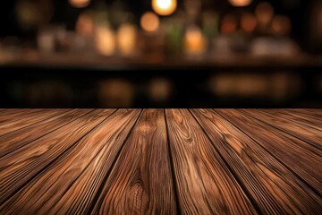 Front view display of a beautiful wooden tabletop.