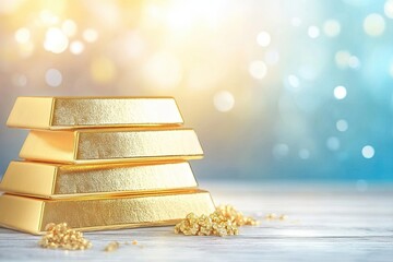 Aufkleber - Golden Treasures Shine Softly, Creating a Dreamy Ambiance for All to Admire