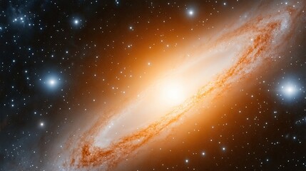 Aufkleber - Exploring the Breathtaking Beauty of Andromeda Galaxy in Deep Space