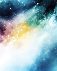 Poster - Beauty of Cosmic Colors Dancing Between the Stars in the Vast Universe