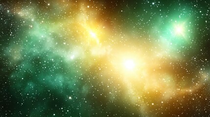 Poster - Vast Cosmic Landscape Sparkling With Brilliant Colors and Distant Stars