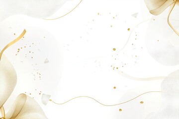 Poster - Elegant abstract design featuring soft pastel colors with golden accents, perfect for invitations or greeting cards.