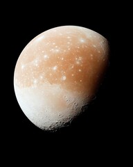 Poster - Discover Ganymede, the Largest Moon, and Unveil Its Unique Features and Mysteries