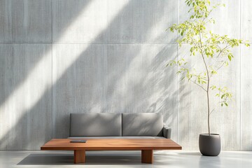 Poster - Zen inspired Living Room With Cassina Furniture and Natural Accents for Serene Relaxation