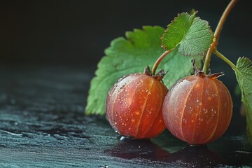 Wall Mural - Close-up of mixed fruit on a table