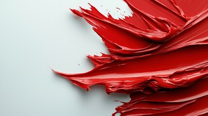 Poster - Dynamic Artistry in Bold Textured Red and Striking White High Fidelity Creative Studio Abstract Environment