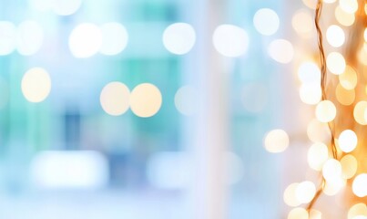 Poster - Softly blurred lights create a dreamy, festive atmosphere.