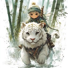 Peuple Rideing Liger Fantasy Whimsical Girl Riding Tiger Free Stock Photo - Public Domain ...