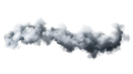 Aufkleber - Misty cloud formation hovering against transparent backdrop, ideal for digital design layering