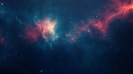 Wall Mural - galaxy background with cosmic swirls and dreamy colors, perfect for adding a magical and mystical at