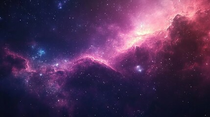 Wall Mural - galaxy background with cosmic swirls and dreamy colors, perfect for adding a magical and mystical at