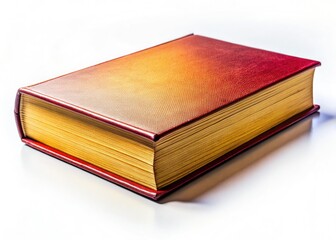 Wall Mural - Isolated book against a pure white backgroundâ€”a powerful image in documentary photography.