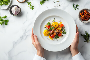 Wall Mural - Elegant Italian Dish with Colorful Pasta