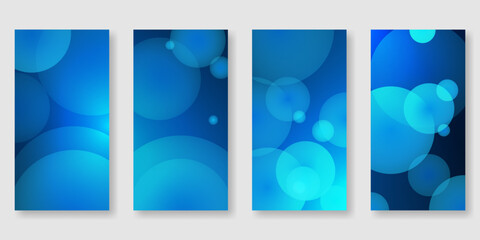 Poster - Set of abstract futuristic technology business flyer, cover and poster design background
