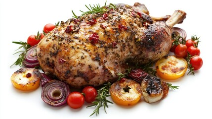 Poster - roasted chicken with vegetables