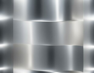 Wall Mural - Silver smooth, polished, curly, waved, plane, slab texture macro close-up pattern