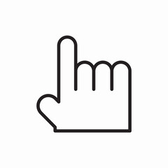 Poster - Hand pointer click cursor select icon vector sign
