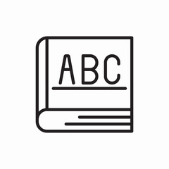 Poster - Education book learning school study icon vector sign
