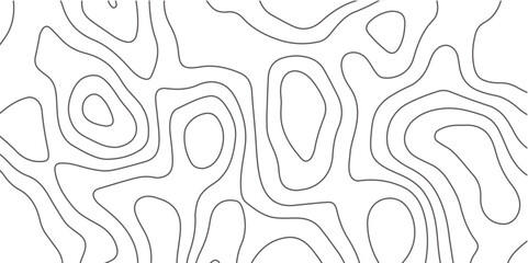 Poster - abstract design seamless pattern with line topographic map. geographic mountain relief. retro topogr