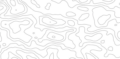 Poster - abstract design seamless pattern with line topographic map. geographic mountain relief. retro topogr