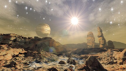 Poster - Exploring the Untold Mysteries of the Largest Satellite in the Solar System at Dawn's First Light