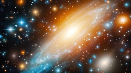 Poster - Exploring the Wonders of Andromeda, the Largest Neighbor of Our Milky Way Galaxy