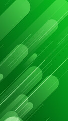 Poster - Green lines and shapes are moving from the bottom left of a gradient abstract background, vertical composition. Event and banner abstract background.