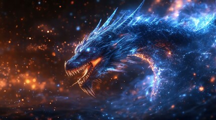 mystical dragon legends shadow looming large