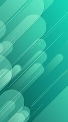 Poster - Blue lines and shapes are moving from the bottom left of a gradient abstract background, vertical composition. Loop animation footage for graphic design.