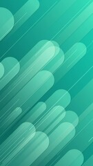 Poster - Blue lines and shapes are moving from the bottom left of a gradient abstract background, vertical composition. Loop animation footage for graphic design.