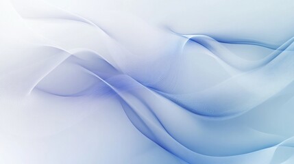 Aufkleber - A soft, flowing abstract design with gentle blue hues, creating a tranquil and serene atmosphere.