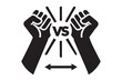 © Nasir - Silhouette of VS Icon with a Clean, Minimal Design