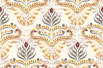 damask seamless pattern, motif, fabric, wallpaper, background, etc.