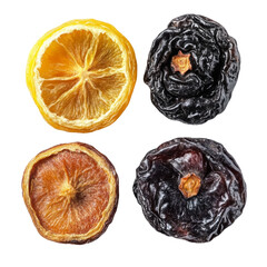 Poster - dried fruit isolated on transparent background