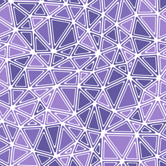 Poster - Minimalistic triangles background. Rounded solid shapes in frames. Medium triangles size. Monotone style. Repeatable pattern. Modern vector tiles. Seamless vector illustration.