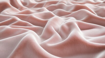 Poster - A close-up of soft, flowing fabric with gentle waves and folds.