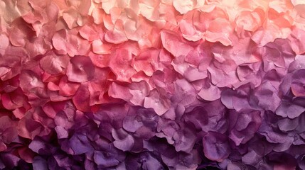Poster - A close-up view of layered flower petals in a gradient of pink and purple hues.