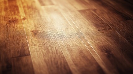 Poster - A close-up view of polished wooden flooring, highlighting texture and warmth.