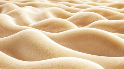 Poster - A close-up view of smooth, undulating sand dunes, creating a serene and abstract landscape.
