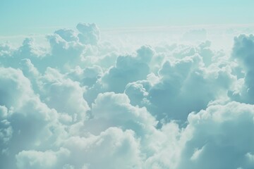 Wall Mural - soft smooth white clouds with pastel color of sky.for abstract background