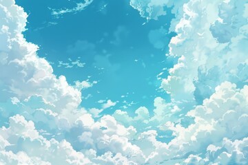 Wall Mural - soft smooth white clouds with pastel color of sky.for abstract background