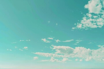 Wall Mural - soft smooth white clouds with pastel color of sky.for abstract background