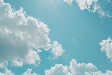 Wall Mural - soft smooth white clouds with pastel color of sky.for abstract background