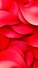 Fototapete - Vibrant red petals create a stunning abstract design with smooth curves and layered textures in a bright setting