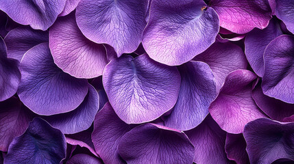 Poster - Vibrant purple petals create a stunning natural tapestry in a floral arrangement