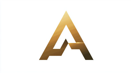Poster - Letter A icon for industrial technology or construction brand. Vector isolated letter A line symbol for engineering business or marketing trade and financial corporation branding