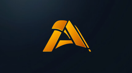 Poster - Letter A icon for industrial technology or construction brand. Vector isolated letter A line symbol for engineering business or marketing trade and financial corporation branding