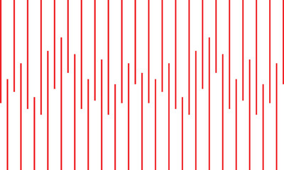 Poster - abstract seamless geometric red vertical line pattern.